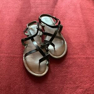 Mossimo Supply Co Black Strappy Sandals Size 7.5